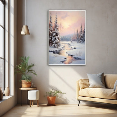 Winter Landscape Oil Painting